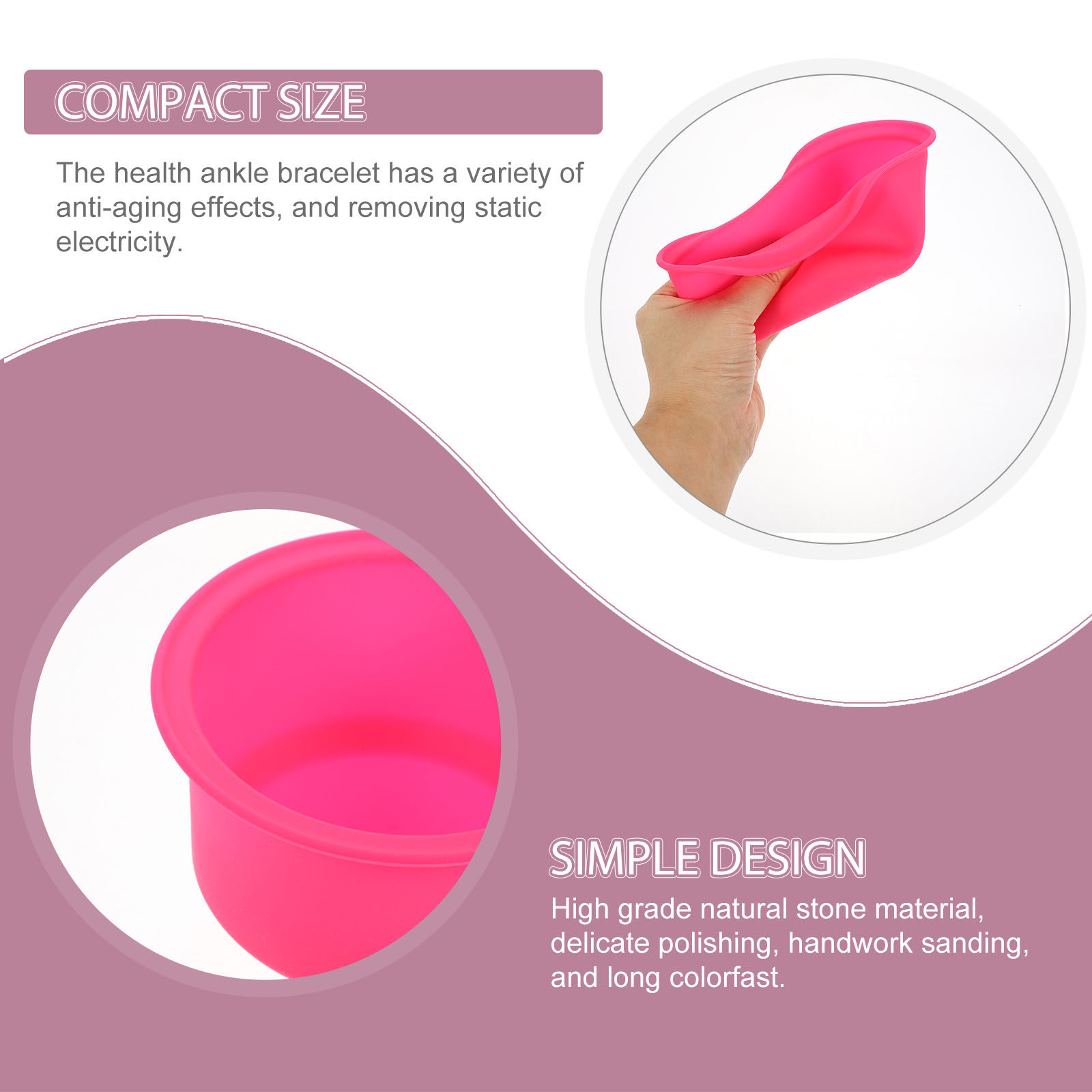Hair Wax Stick - Pink Silicone Wax Melting Pot Heat