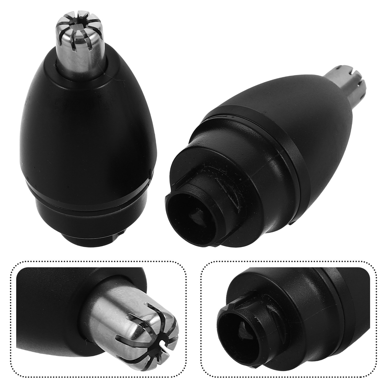 Mens Grooming Tools - 2Pcs Replacement Nose Hair Trimmer Heads