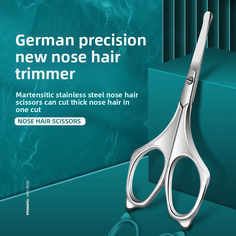 Men'S Grooming Tips - Stainless Steel Nose Hair Scissors Set