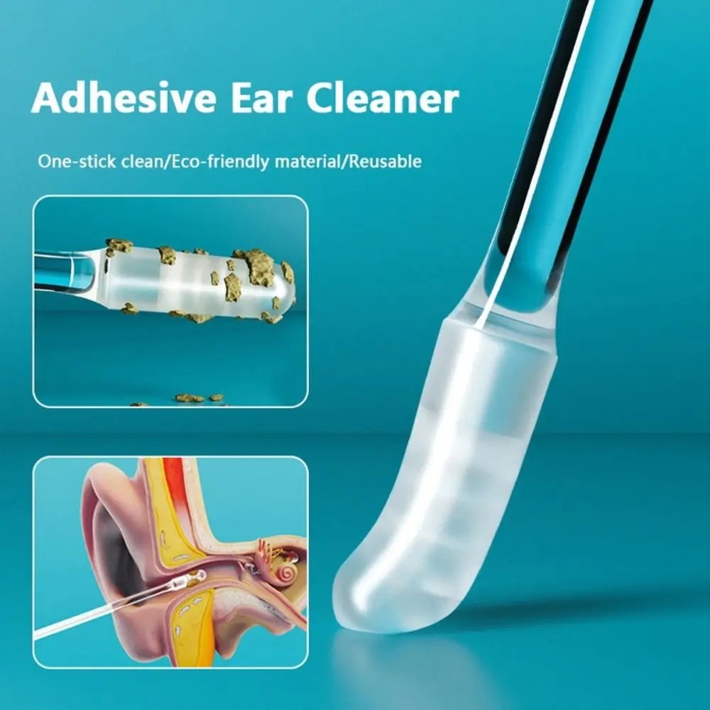Ear Wax Remover - 24Pcs Sticky Ear Wax Remover Silicone