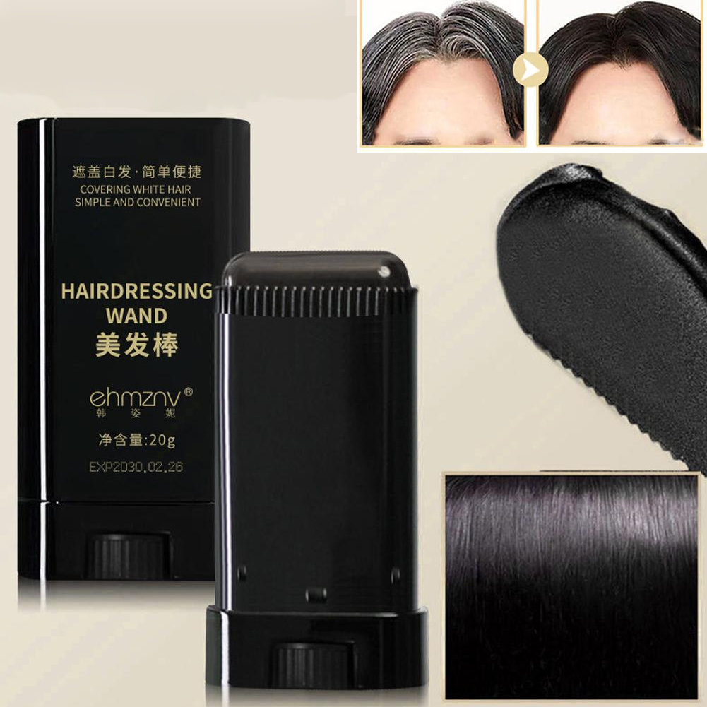 Men'S Grooming Brush - 2-in-1 Instant Hair Dye Stick, Portable