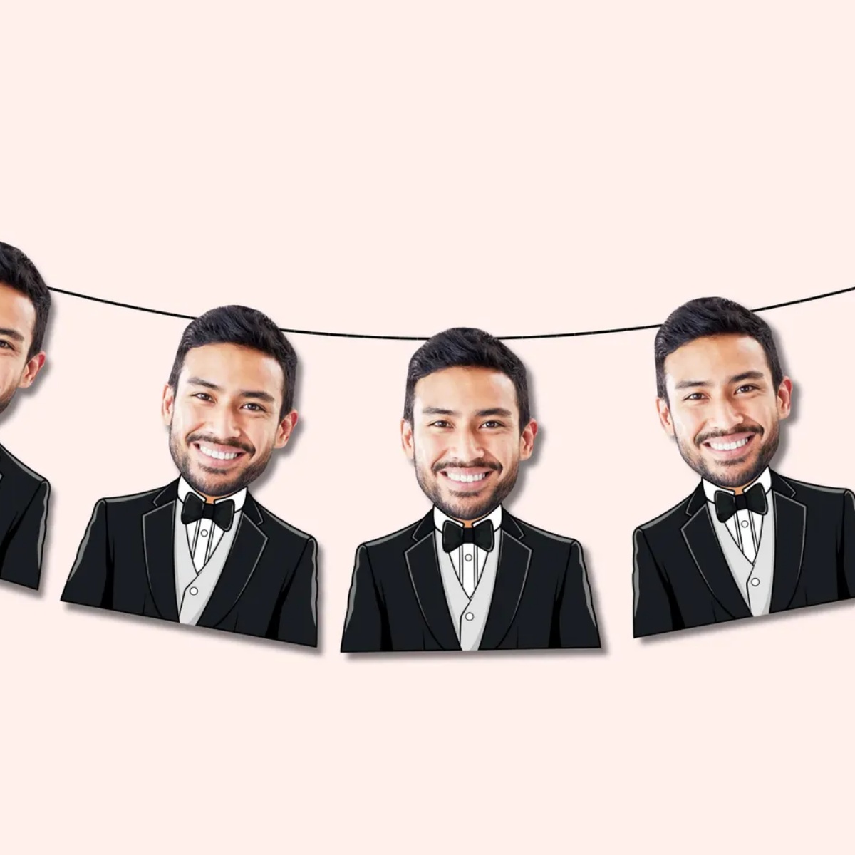 Men'S Grooming House - Groom Face Banner | Bachelor Party