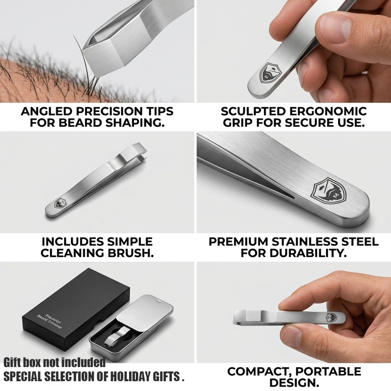 1pc Professional Stainless Ste - Men'S Grooming Tips ulasan dan harga