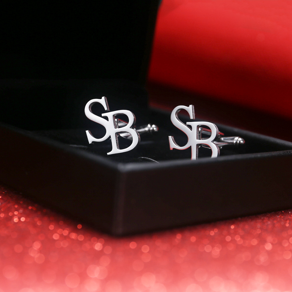 Tangula Custom Initials Cuffli - Men'S Groom ulasan dan harga