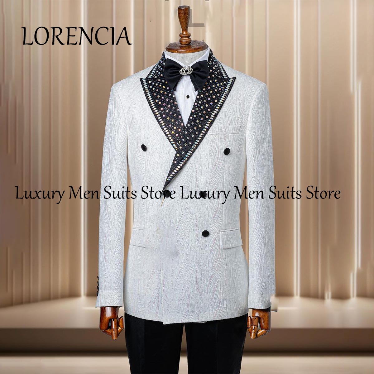 Luxury Crystals Beaded Lapel T - Men'S Grooming Kits ulasan dan harga