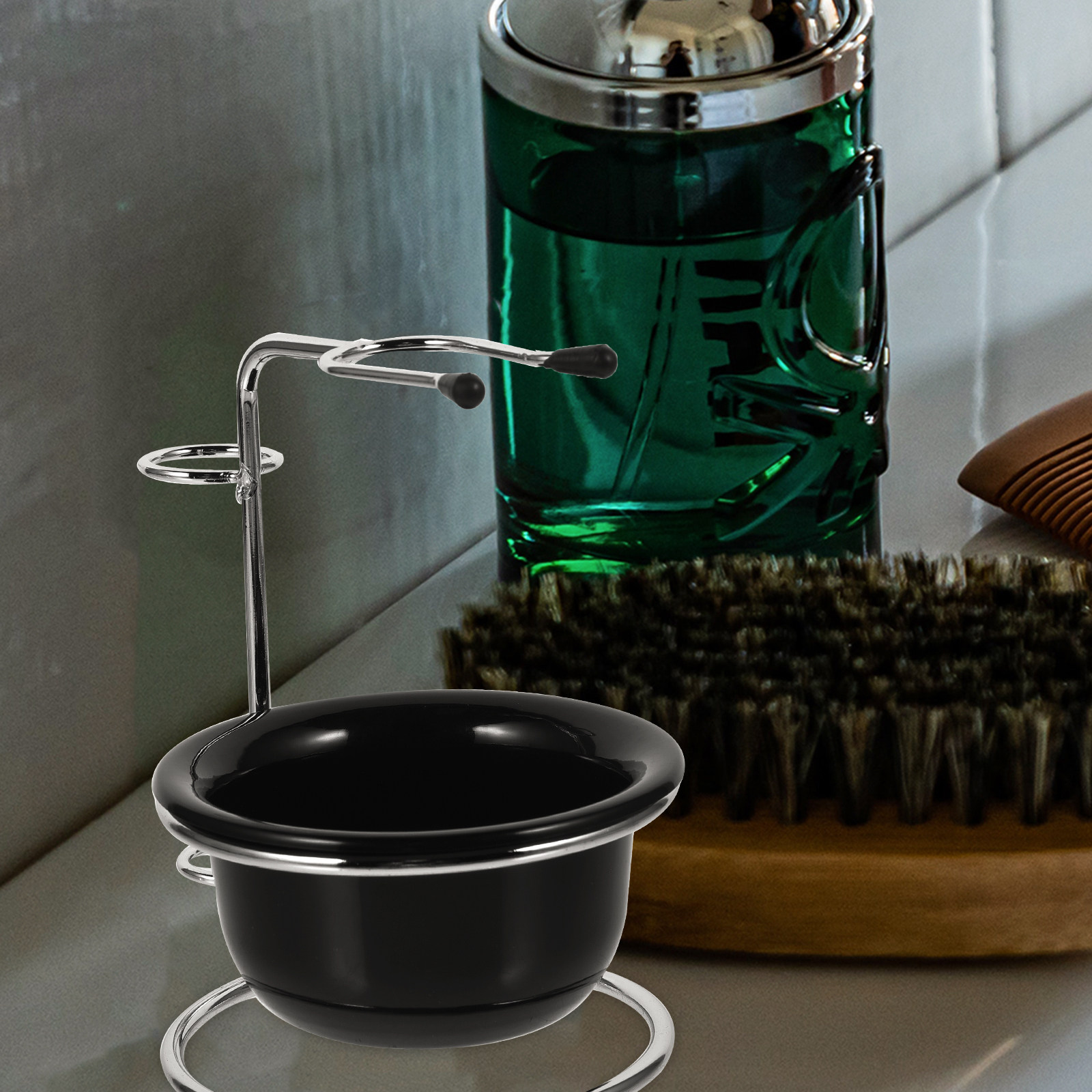 Alloy Shaving Brush Holder and - Men'S Groom ulasan dan harga