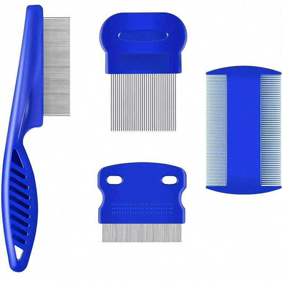 4Pcs/6Pcs Pet Comb Flea Comb F - Comb Fine Tooth ulasan dan harga