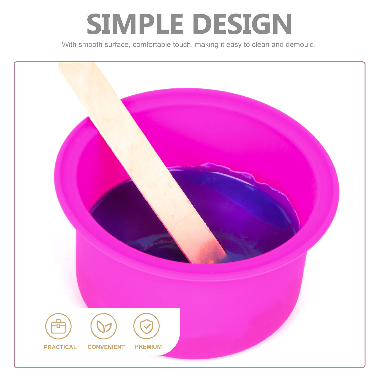 Pink Silicone Wax Melting Pot  - Hair Wax Stick ulasan dan harga