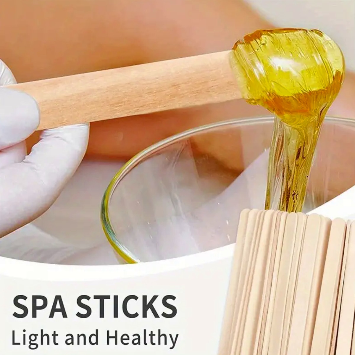 10Pcs Disposable Natural Woode - Hair Wax Stick ulasan dan harga