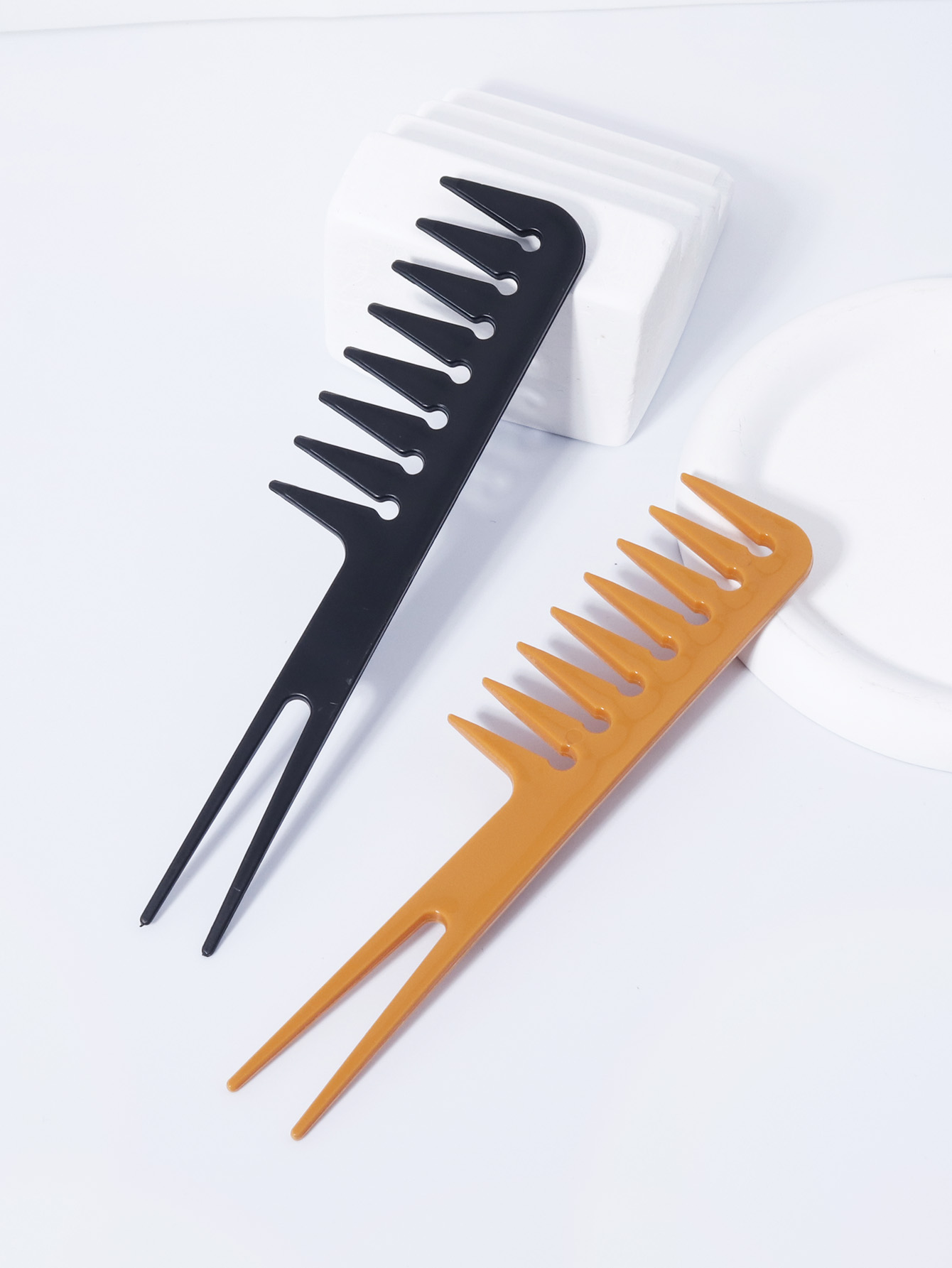 Double Fork Wide Tooth Comb, D - Men'S Grooming Brush ulasan dan harga
