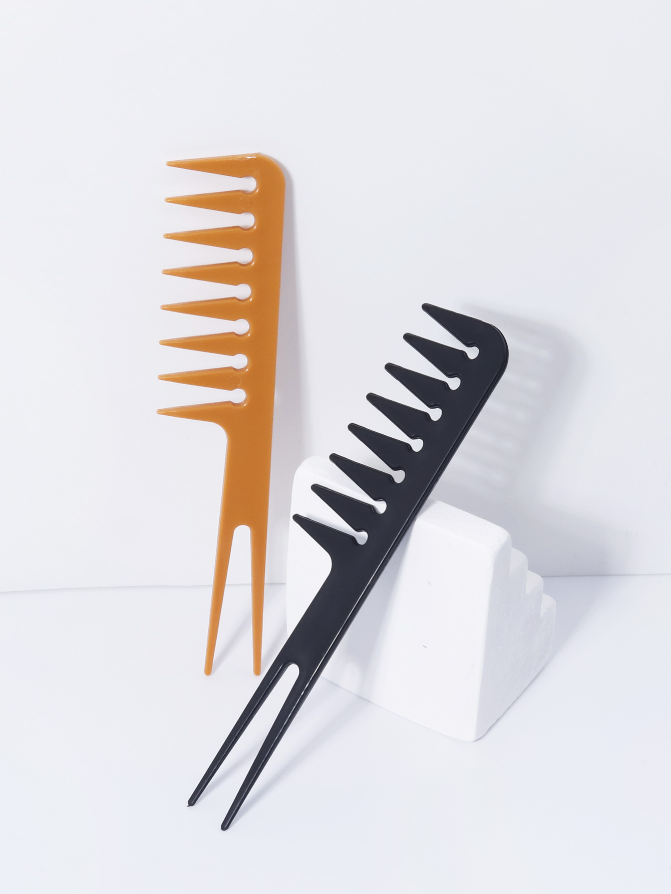 Double Fork Wide Tooth Comb, D - Men'S Grooming Brush ulasan dan harga