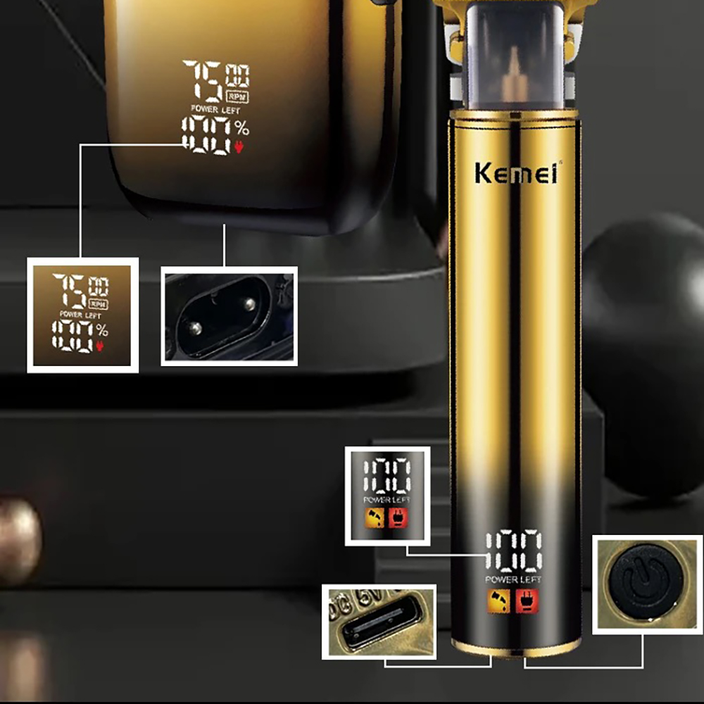 Kemei Hair Trimmer Electric Ra - Mens Grooming Barber ulasan dan harga