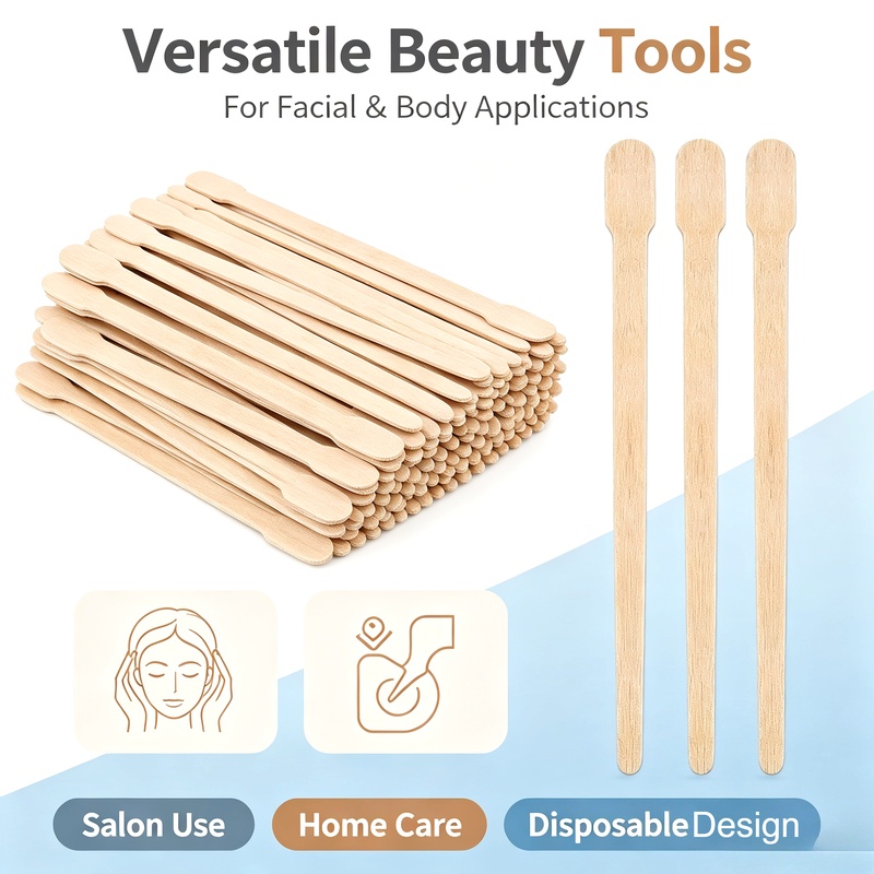 100PCS Depilation Spatula Waxi - Hair Wax Stick ulasan dan harga
