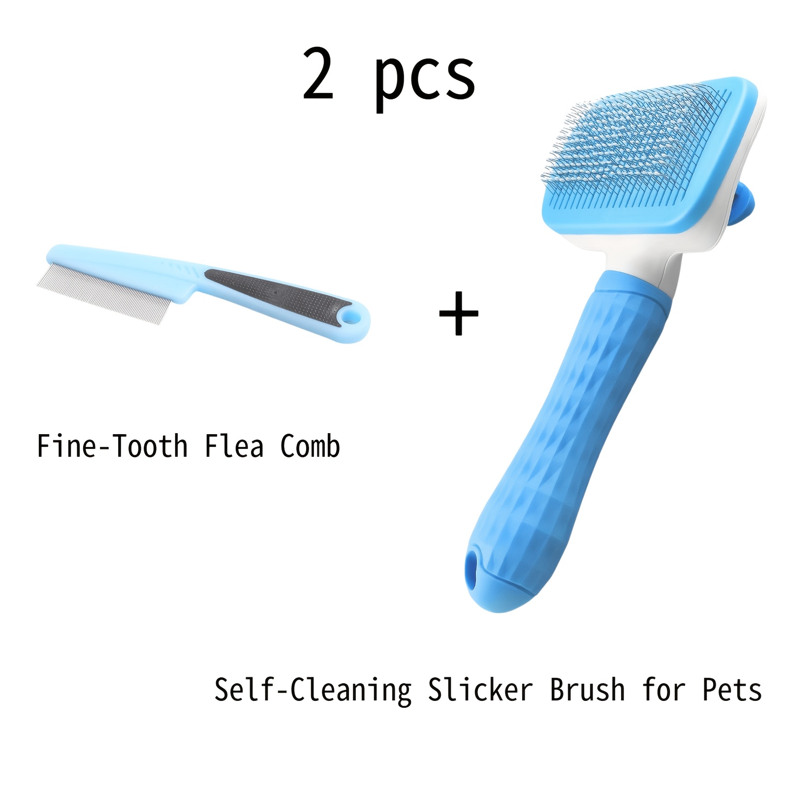 2pcs Pet Grooming Tool Set,Sel - Comb Fine Tooth ulasan dan harga