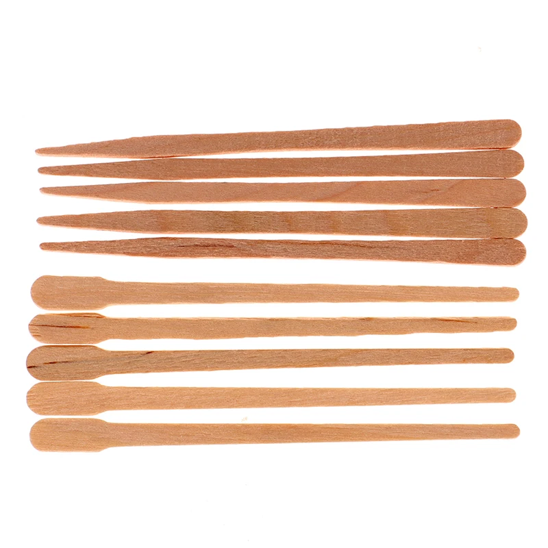 50/100Pcs Wooden Body Hair Rem - Hair Wax Stick ulasan dan harga