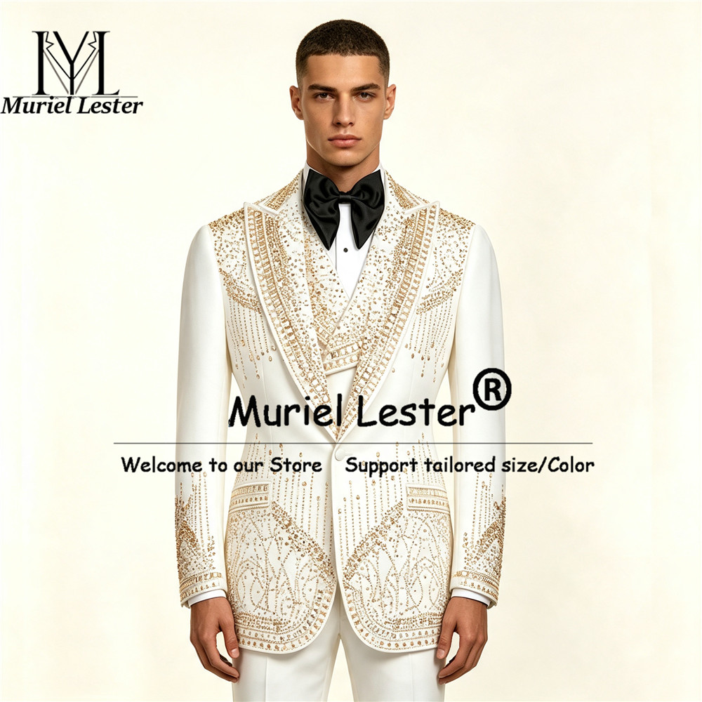 Luxury Men's Suits 3 Piece Set - Men'S Grooming Kits ulasan dan harga