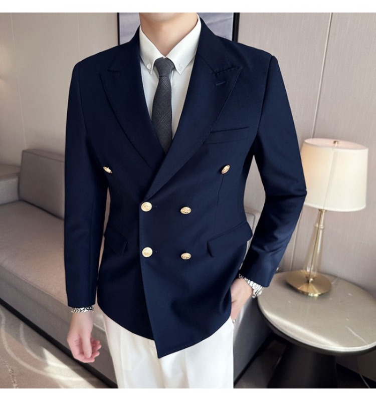 Men Double Breasted Suit Jacke - Men'S Grooming Club ulasan dan harga
