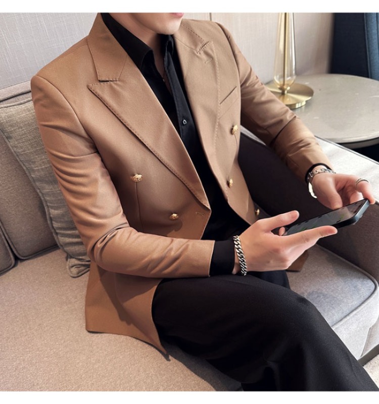 Men Double Breasted Suit Jacke - Men'S Grooming Club ulasan dan harga