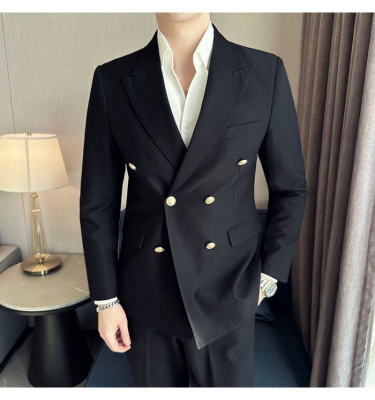 Men Double Breasted Suit Jacke - Men'S Grooming Club ulasan dan harga