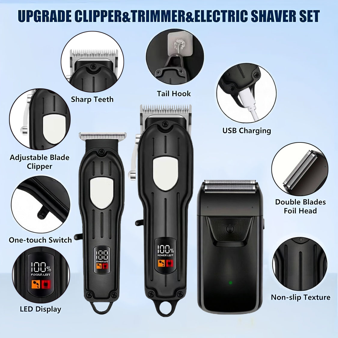 Professional Rechargeable Hair - Men'S Grooming Brush ulasan dan harga
