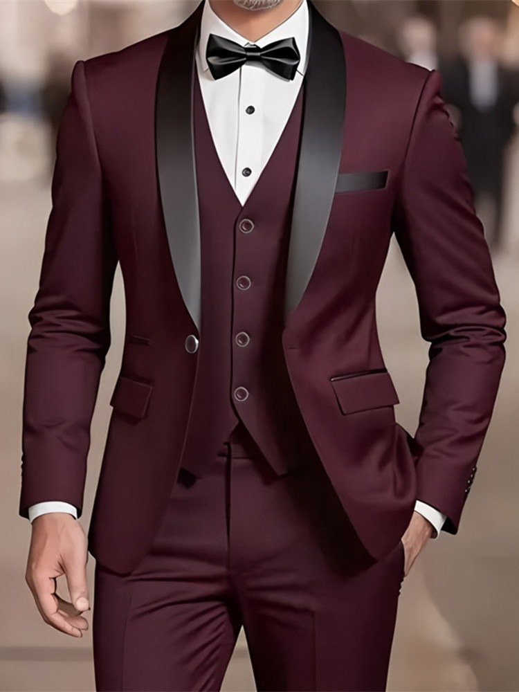 Men's Formal Suit Set Business - Men'S Grooming Kits ulasan dan harga