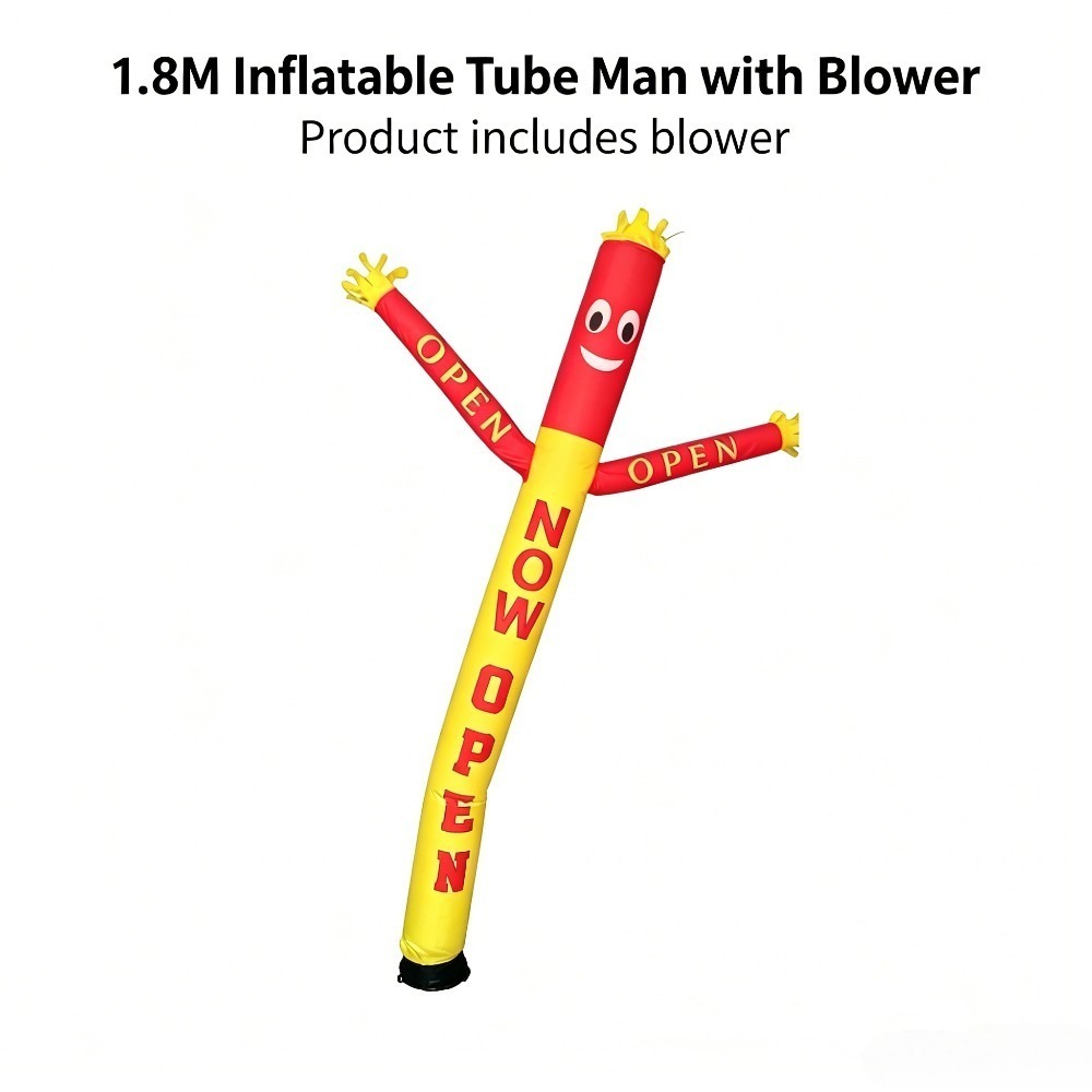 1.8M Inflatable Waving Tube Ma - Men'S Grooming House ulasan dan harga