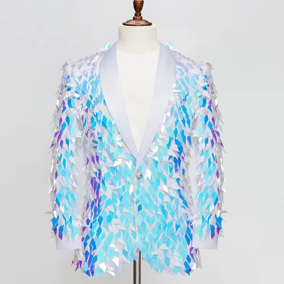 Men's Shiny Sequins Blazer Jac - Men'S Grooming Club ulasan dan harga