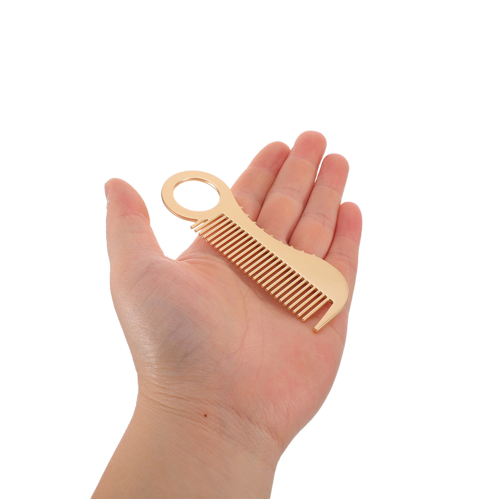 Mini Pocket Comb Men Metal Mus - Comb Fine Tooth ulasan dan harga