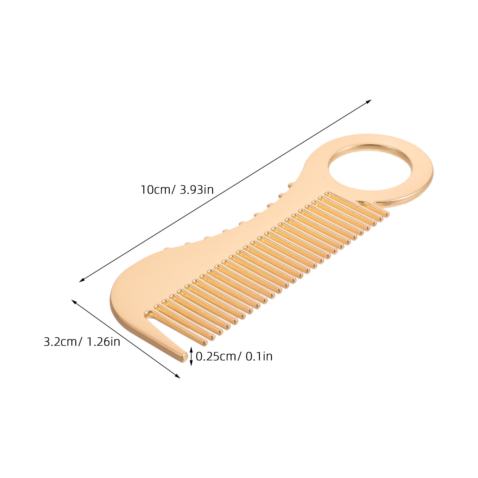 Mini Pocket Comb Men Metal Mus - Comb Fine Tooth ulasan dan harga