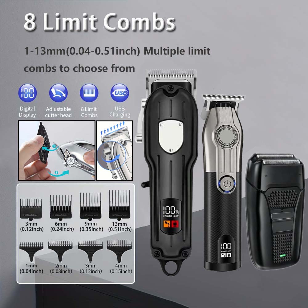 Professional Barber Hair Clipp - Men'S Grooming Brush ulasan dan harga